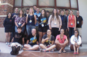 Our web class, as seen through the lens of a drone.